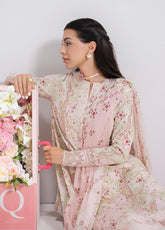 QPrints By Qalamkar Embroidered Lawn 3 Piece Unstitched Suit QLM25QP D-EM-03B MIRA